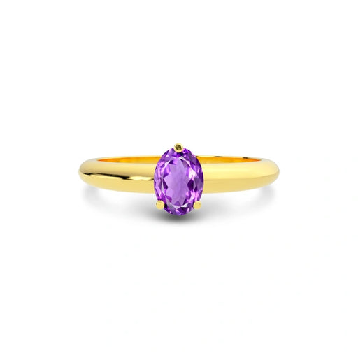Amethyst Gold Ring R13