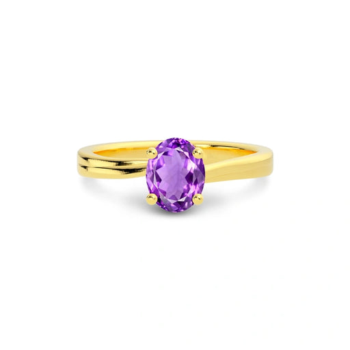 Amethyst Gold Ring R16