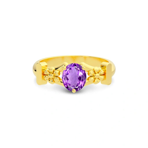 Amethyst Gold Ring R18