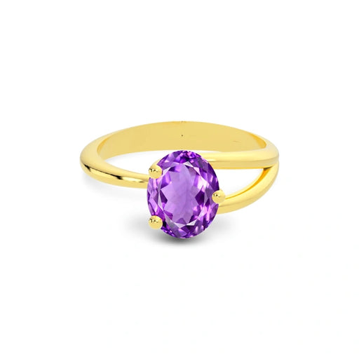 Amethyst Gold Ring R19