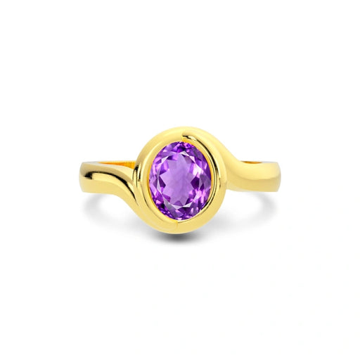 Amethyst Gold Ring R22