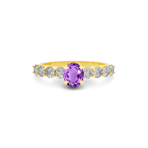 Amethyst Gold Ring R29