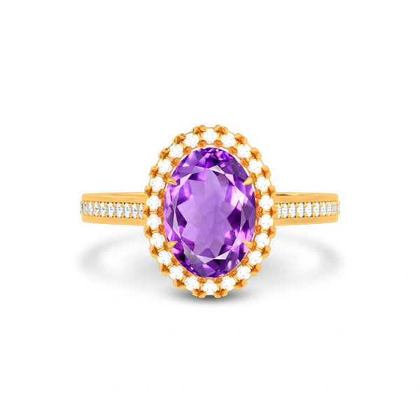 Amethyst Gold Ring R40