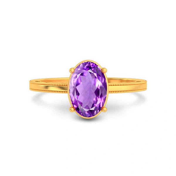Amethyst Gold Ring R48