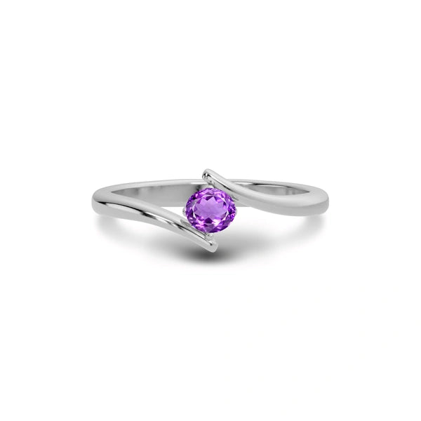 Amethyst Sterling Silver Ring R2