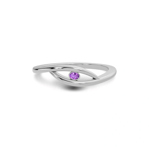 Amethyst Sterling Silver Ring R9