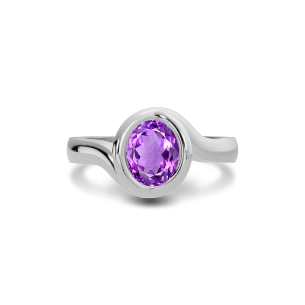 Amethyst Sterling Silver Ring R22