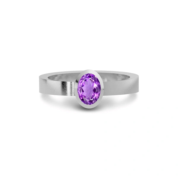 Amethyst Sterling Silver Ring R23