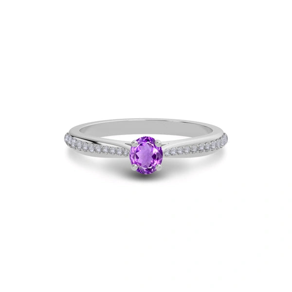 Amethyst Sterling Silver Ring R25