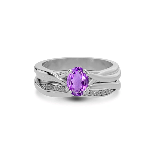 Amethyst Sterling Silver Ring R27