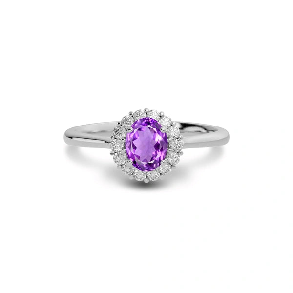 Amethyst Sterling Silver Ring R35