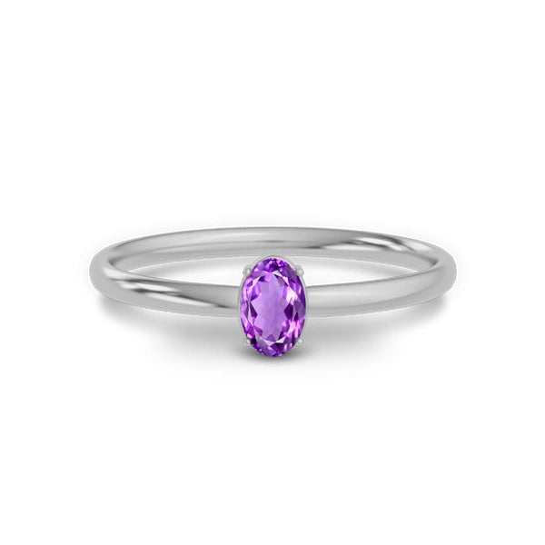 Amethyst Sterling Silver Ring R39