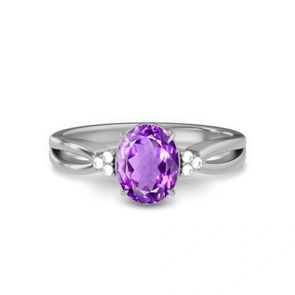 Amethyst Sterling Silver Ring R46