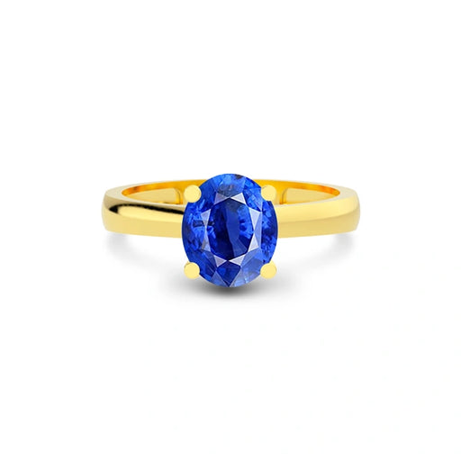 Blue Sapphire Gold Ring R7