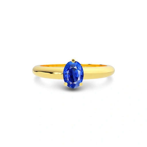 Blue Sapphire Gold Ring R13