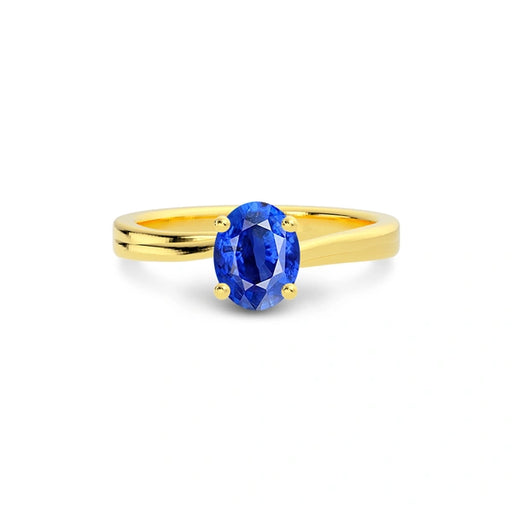 Blue Sapphire Gold Ring R16
