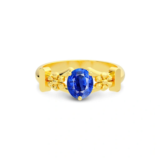 Blue Sapphire Gold Ring R18