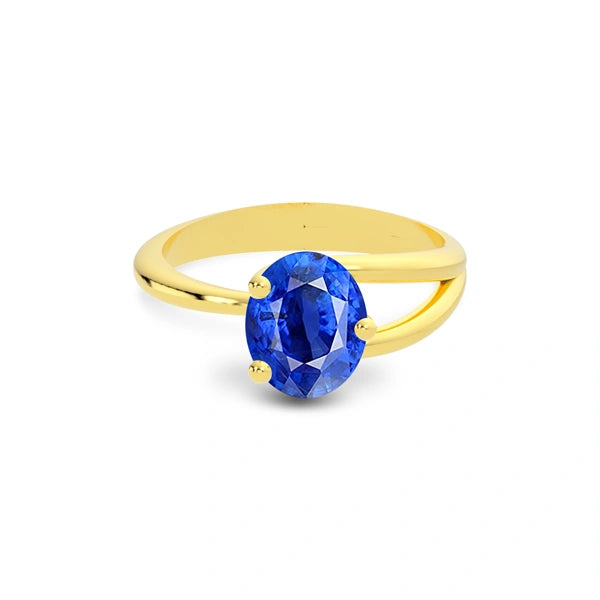 Blue Sapphire Gold Ring R19