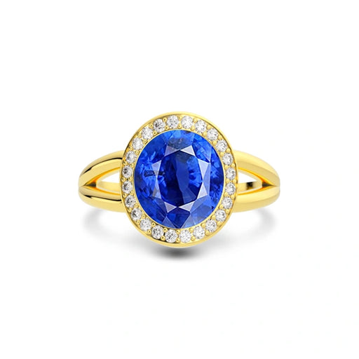 Blue Sapphire Gold Ring R21