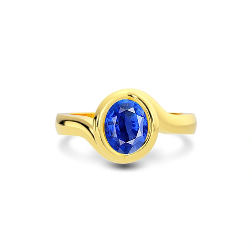 Blue Sapphire Gold Ring R22