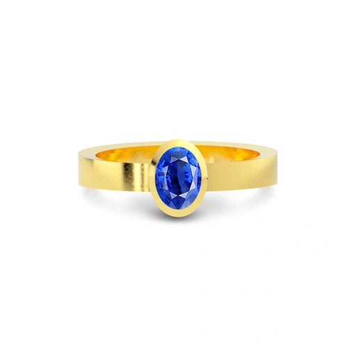 Blue Sapphire Gold Ring R23