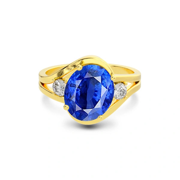 Blue Sapphire Gold Ring R26