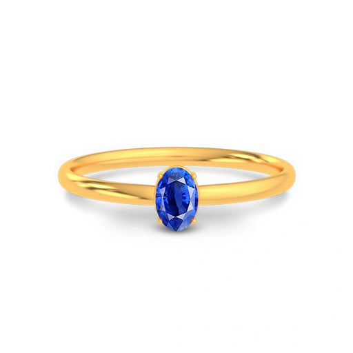 Blue Sapphire Gold Ring R39