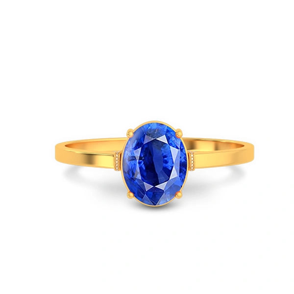 Blue Sapphire Gold Ring R41