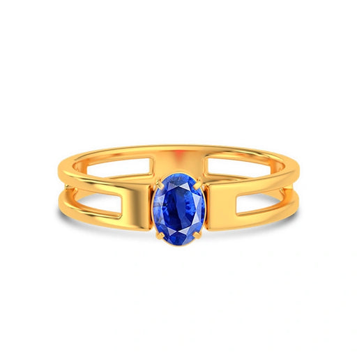 Blue Sapphire Gold Ring R45