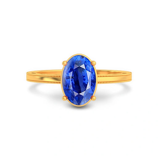 Blue Sapphire Gold Ring R48