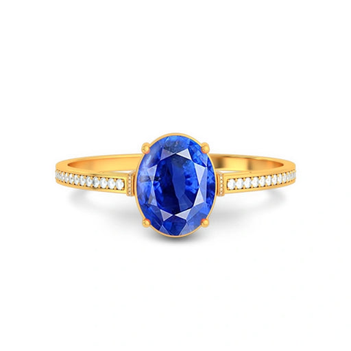 Blue Sapphire Gold Ring R50