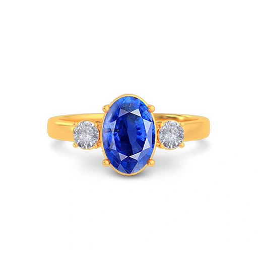 Blue Sapphire Gold Ring R51