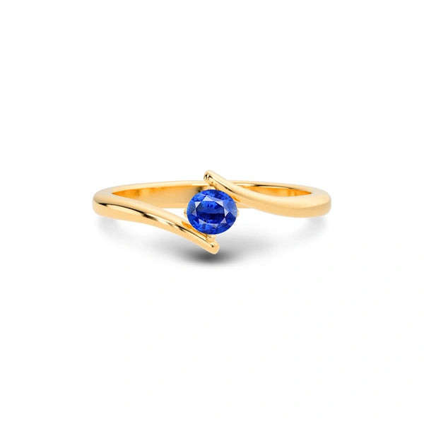 Blue Sapphire Panchdhatu Ring R2