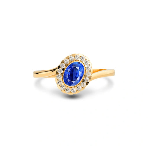 Blue Sapphire Panchdhatu Ring R5