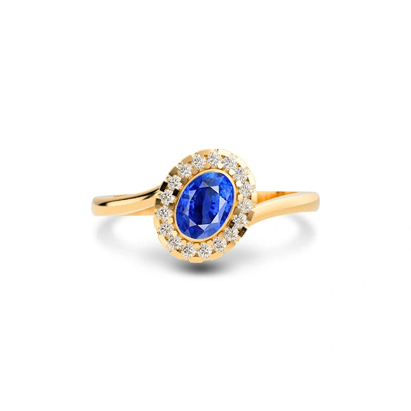 Blue Sapphire Panchdhatu Ring R5