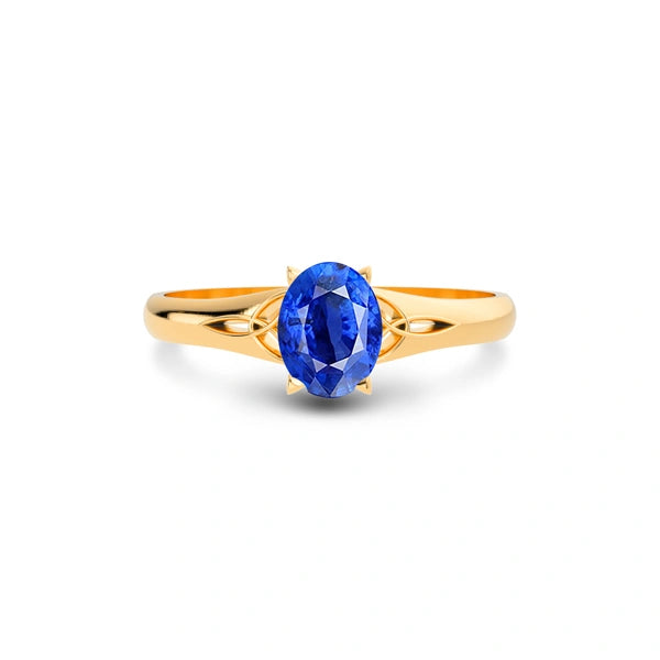 Blue Sapphire Panchdhatu Ring R6