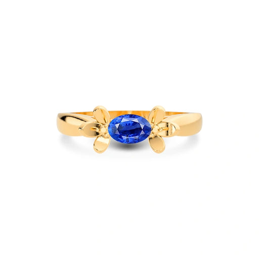 Blue Sapphire Panchdhatu Ring R12
