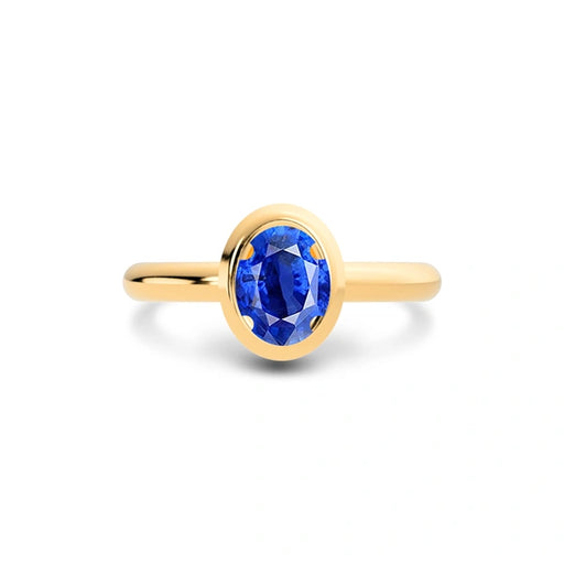 Blue Sapphire Panchdhatu Ring R14
