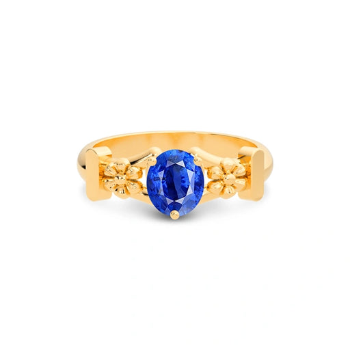 Blue Sapphire Panchdhatu Ring R18