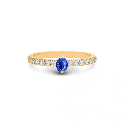 Blue Sapphire Panchdhatu Ring R20
