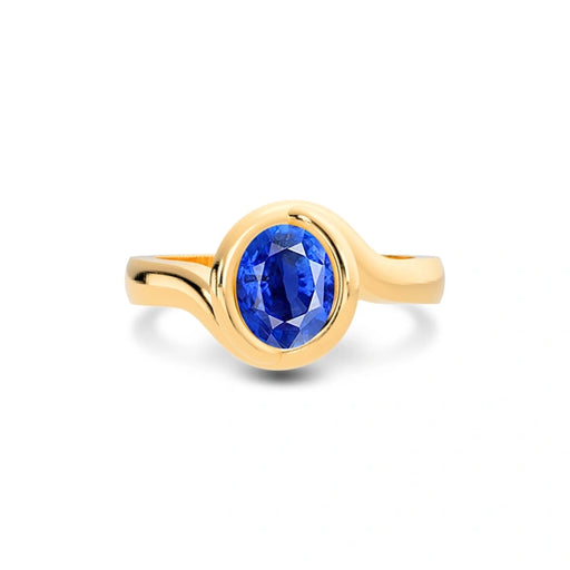 Blue Sapphire Panchdhatu Ring R22