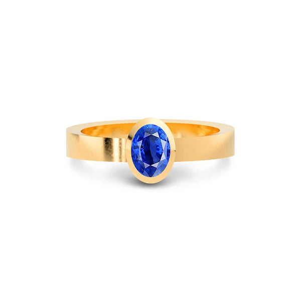 Blue Sapphire Panchdhatu Ring R23