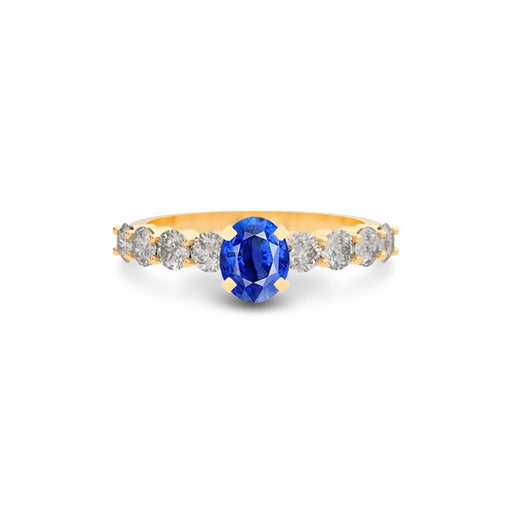 Blue Sapphire Panchdhatu Ring R29