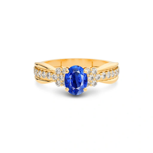 Blue Sapphire Panchdhatu Ring R31