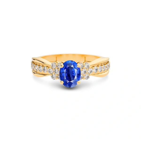 Blue Sapphire Panchdhatu Ring R31