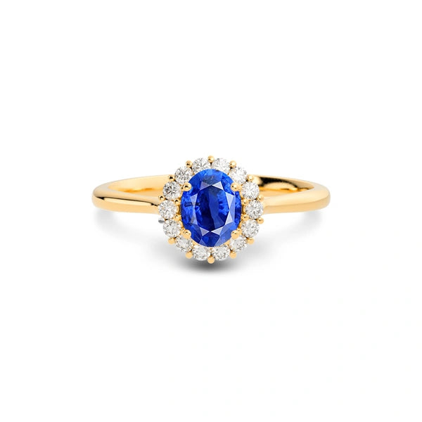 Blue Sapphire Panchdhatu Ring R35