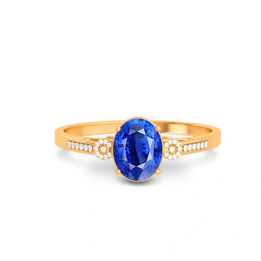Blue Sapphire Panchdhatu Ring R37