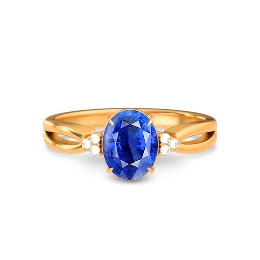 Blue Sapphire Panchdhatu Ring R46