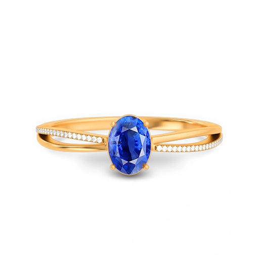 Blue Sapphire Panchdhatu Ring R47