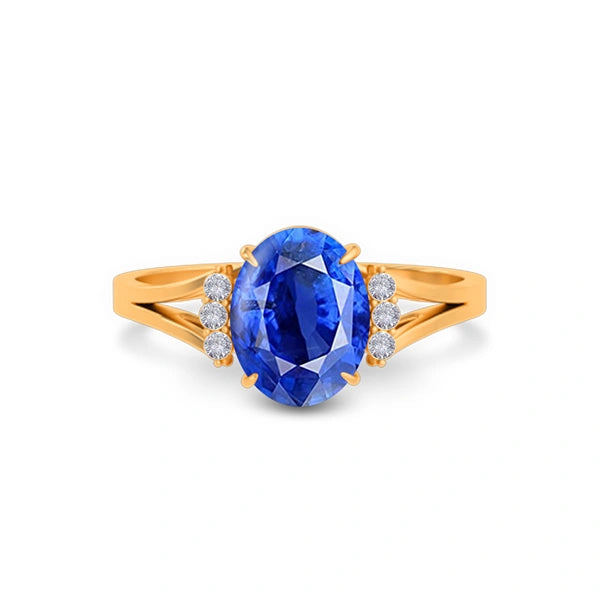 Blue Sapphire Panchdhatu Ring R52